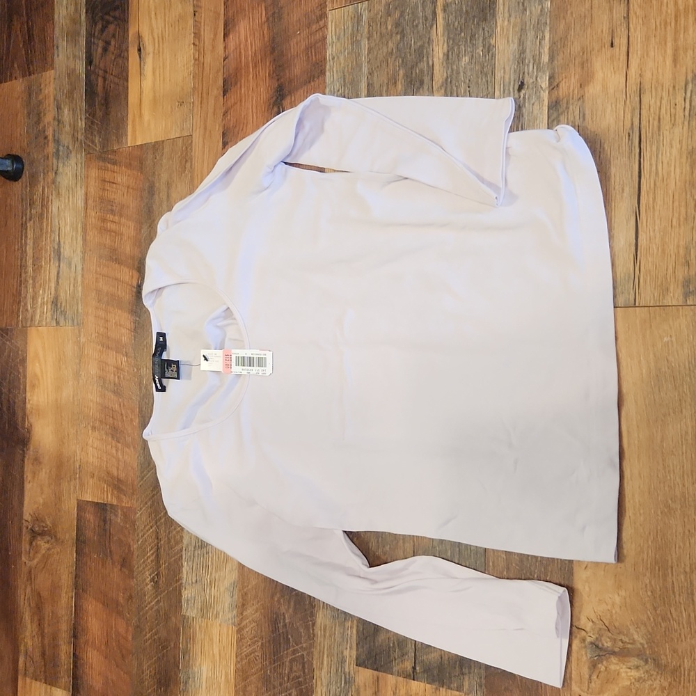 Dkny essentials Long sleeve lilac shirt